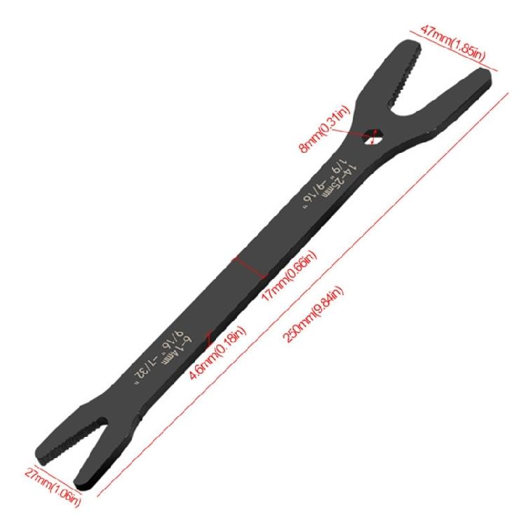 Torx Wrench Double Ended Multifunctional Wrench 6-25mm/3-17mm Self-Tightening