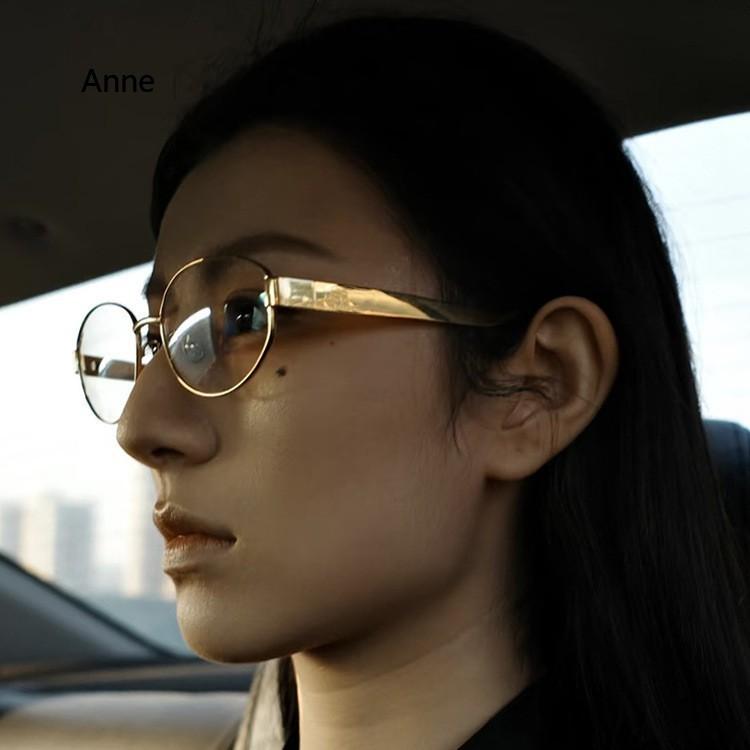 Blue Light Blocking Cat Eye Prescription Glasses For The Nearsighted Metal Computer Optical Eyeglasses -1.0 -4.0 Myopia Glasees