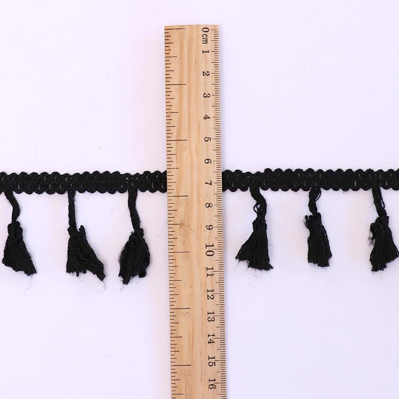 Handmade Cotton Tassel Lace for Clothing, DIY Crafts, and Tablecloth Decoration.
