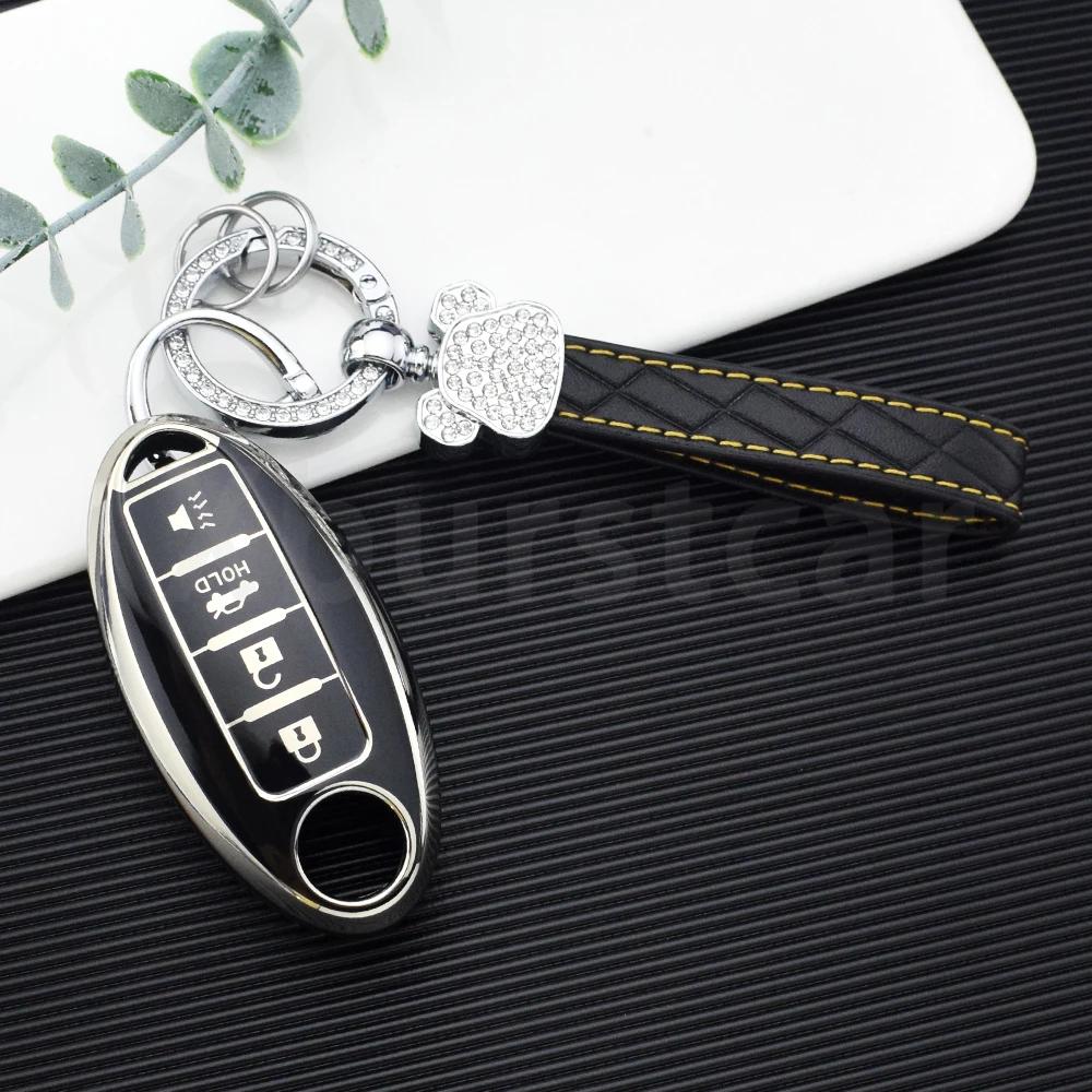 4/5 Buttons Tpu Car Key Case For Nissan Maxima Altima Versa Sentra Sunny Sylphy Teana Qashqai X-Trail Juke Shell Fob Fob Cover