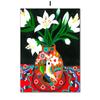 Abstrakte Mode Aktuelles Mädchen Tiger Bunte Blume Wandkunst Leinwand Malerei Poster Und Drucke Wandbilder Für Schlafzimmer Dekor Kein Rahmen