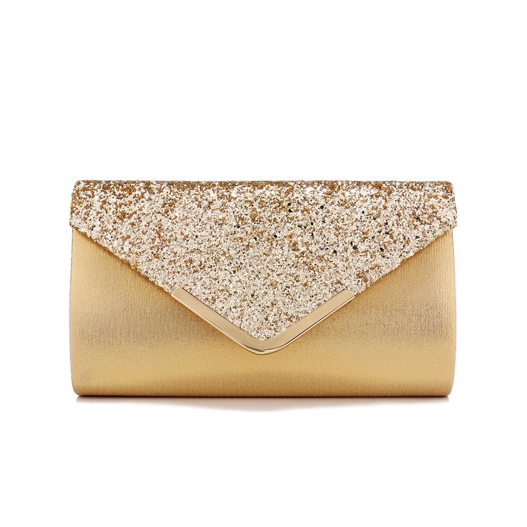 Glitter Bling,Shiny Elegant And Fashionable Envelope Clutch Bag, Party Wedding Handbag For Women Dinner Bag