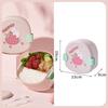 Stackable Bento Box Portable Cute Cartoon Children Lunch Box Double Layer Food Storage Container Eyeglass Bear Thermal Bento Box