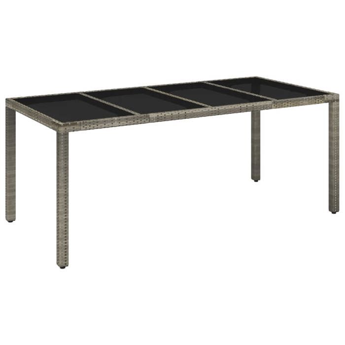 VidaXL Ensemble à Manger de Jardin avec Coussins 9 pcs, Table et Chaises avec Dossier Réglable, Meubles d'Extérieur Patio 3212220