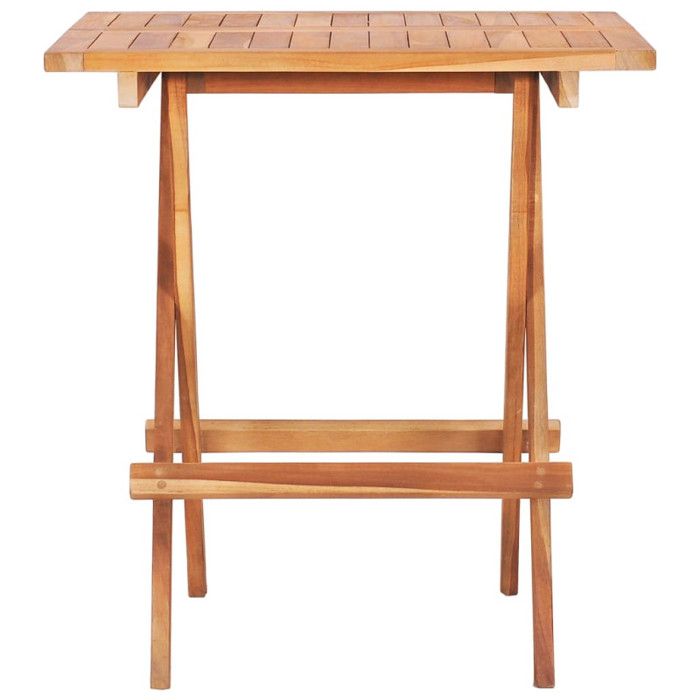 VidaXL Mobilier de bistro pliable 3 pcs Bois de teck solide