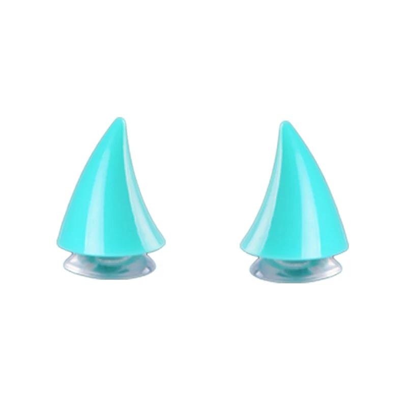 2 Stück (1 Paar) Motorradhelm Teufelshörner Aufkleber Elektroauto Helme Dekoration Kopfbedeckung Cosplay Styling Aufkleber Halloween