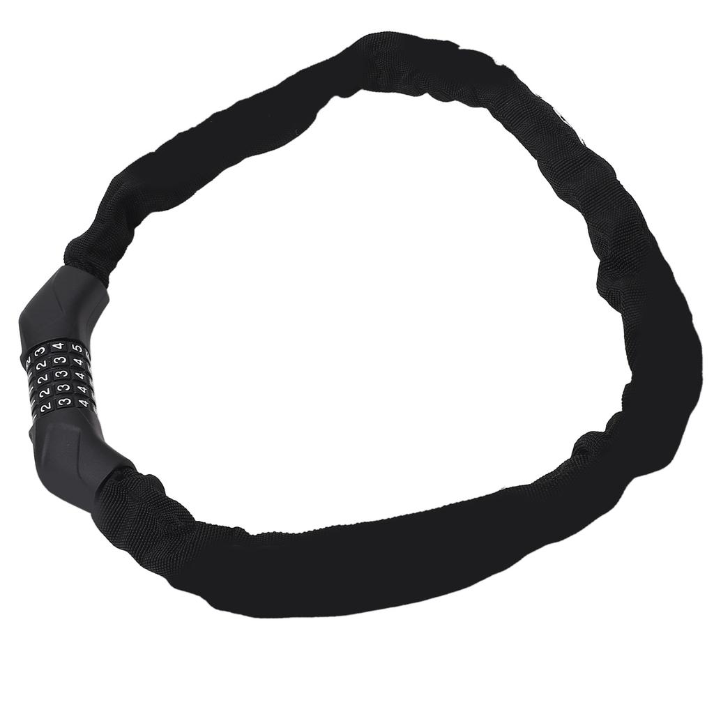 Bike Chain Lock with 5 Digit Combination Steel Anti Theft High Security Resettable Keyless Bike Lock for Scooter