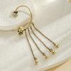 Halloween gothic creative skull ear hanging European and American exaggerated long fringed earrings earrings women