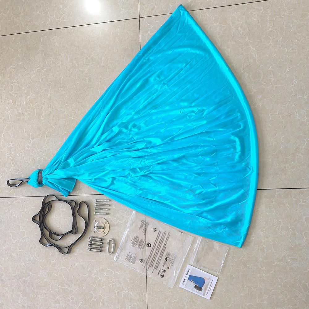 Elastic Sensory Swing: Indoor Hammock for Kids & Adults with Fixed Link Ring, Double Layer.