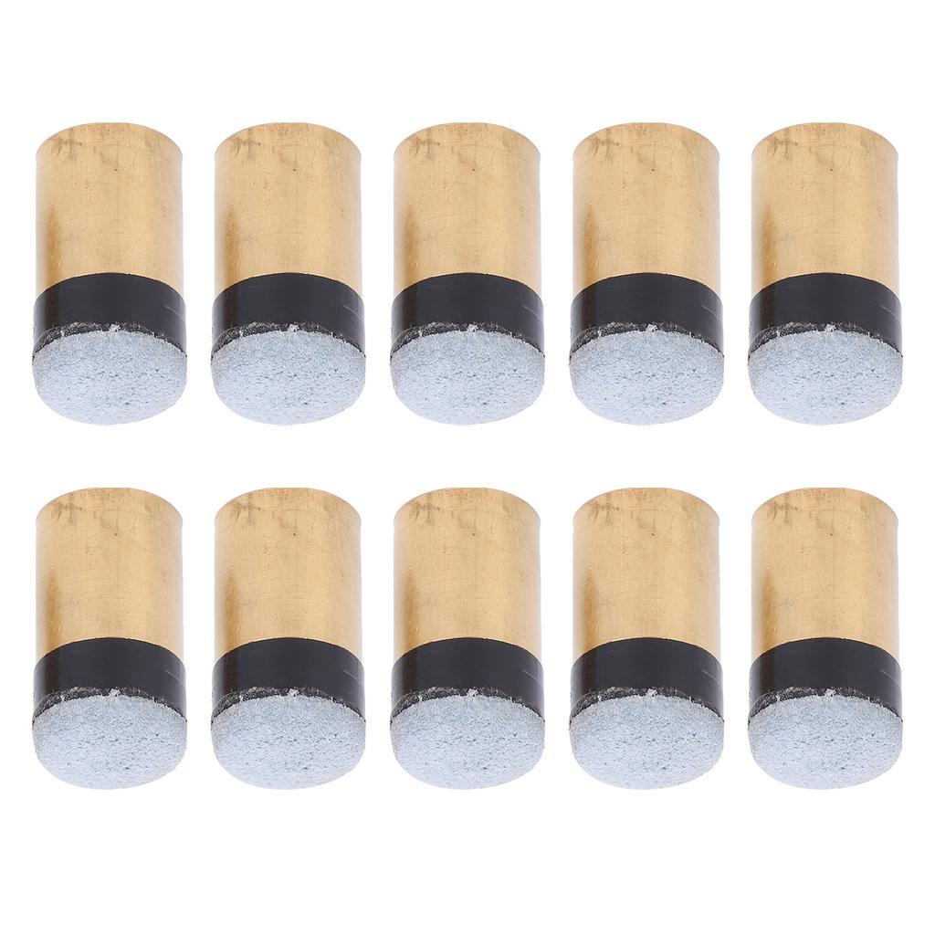 10Pcs Bag Billiard Ball Accessories Pool Cue Nine Balls Club Replacement Screw Tips13MM