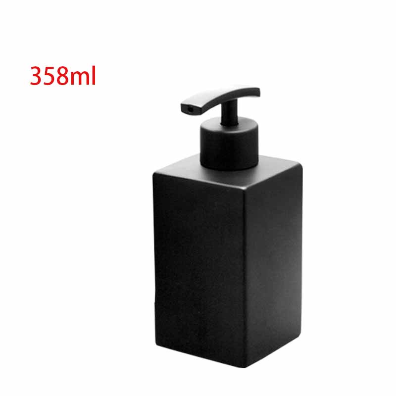 

Матовый черный дозатор жидкого мыла из нержавеющей стали для кухни, дозаторы мыла для ванной, бутылка для шампуня, лосьона, дезинфицирующее средство для рук для детей