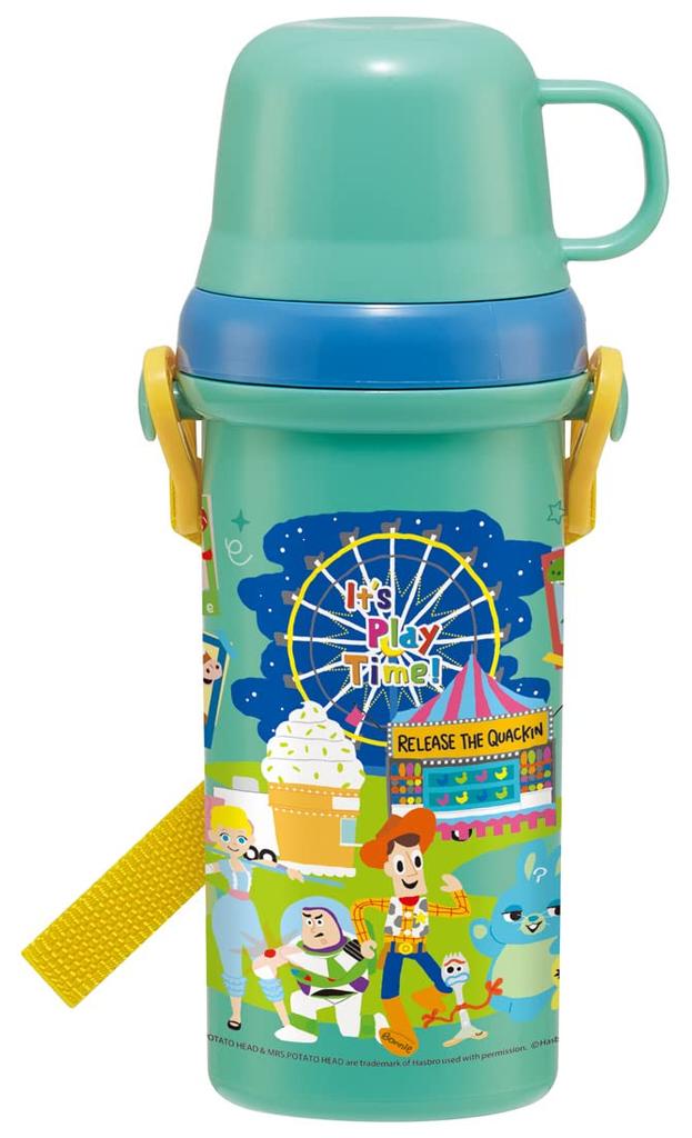 Skater Water Bottle 480ml with Cup Disney Toy Story 23 Boys Children's PSB5KD-A