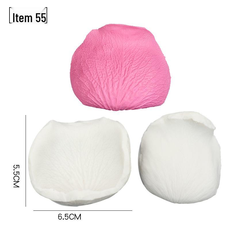 Blütenblatt Silikon Fondant Form Set - Lebensmittelqualität für Baum- und Blumenprägung.