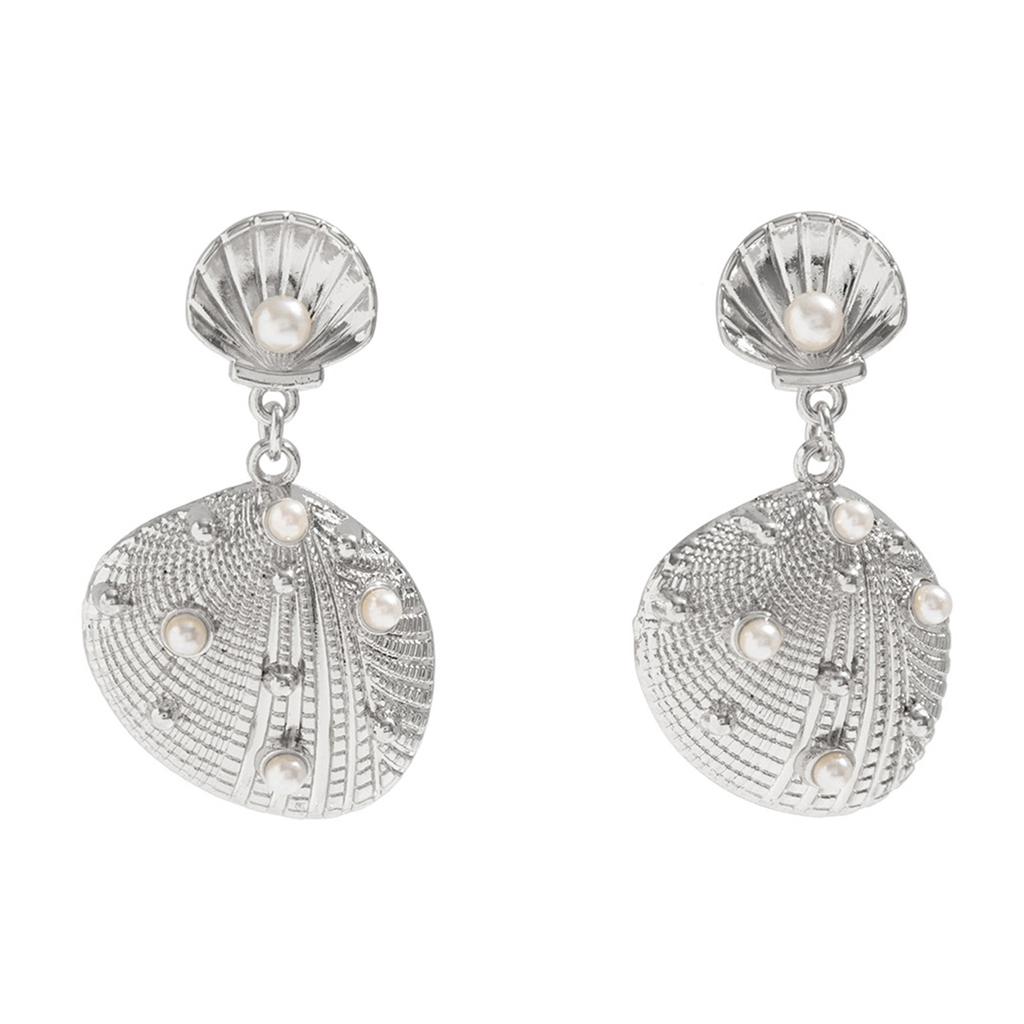 Ocean Style Design Drop Earrings Glossy Texture Smooth Surface Drop Earrings for Birthday Stage Party Show Balls