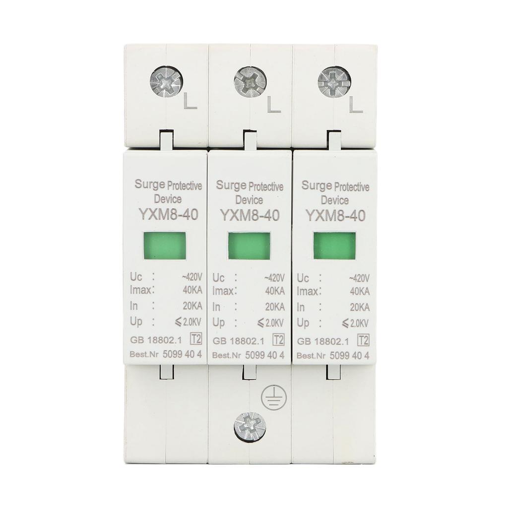 Surge Protective Device 3P 40KA 420V Voltage Protection Arrester Protector for Safety