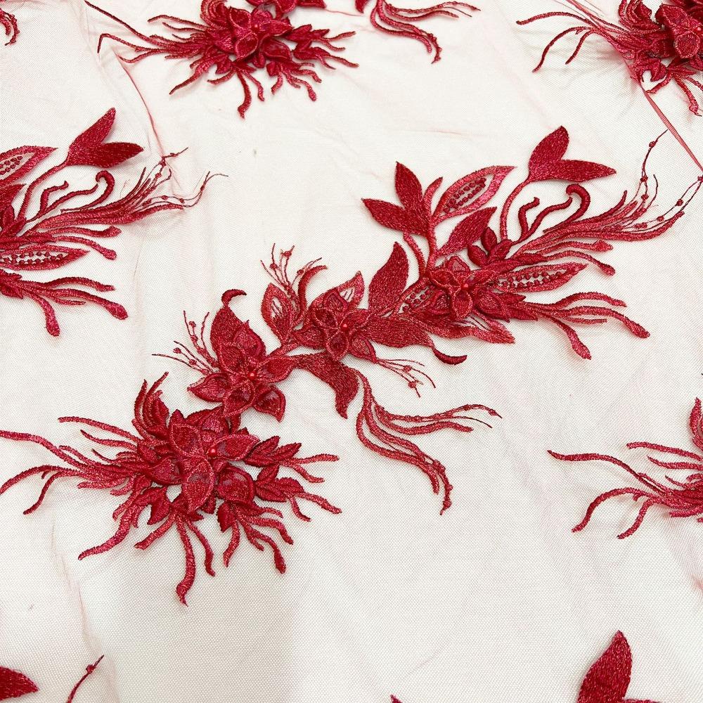 Lace Texture Embroidered Floral Patches Handmade Mesh-Backed Patches  DIY Projects