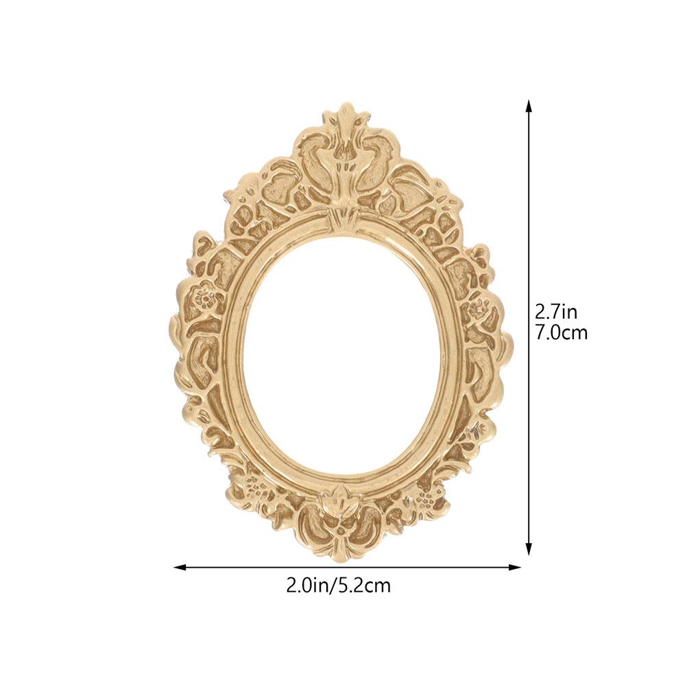 

10 шт. DIY Міні-фоторамки, вироби з смоли, декор для чохла телефону, вінтажна овальна фоторамка, вінтажна фоторамка, DIY аксесуари для прикрас