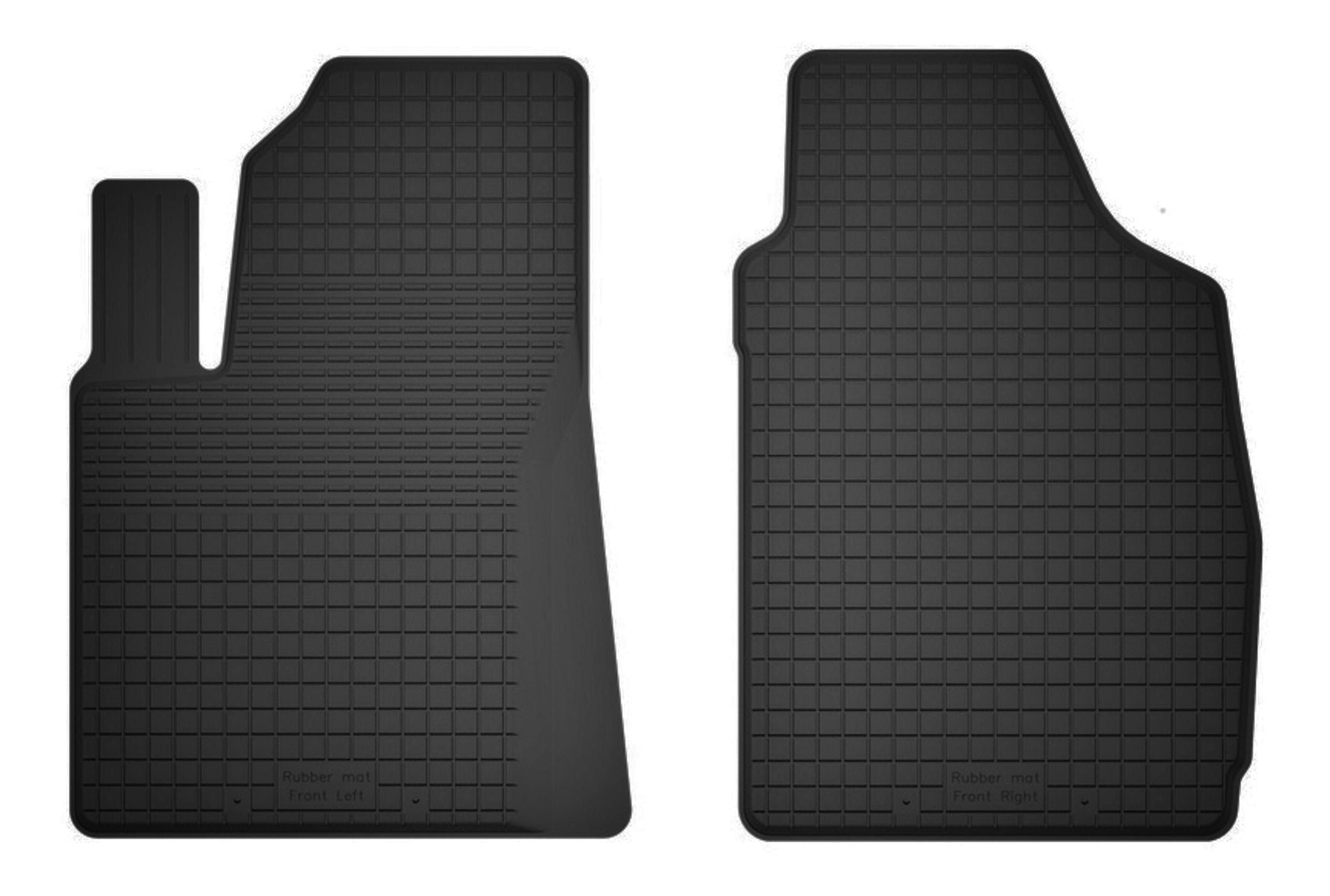 Tappetini auto anteriori in gomma, universali per: Fiat 500 cabrio, hatchback (2007-2013)