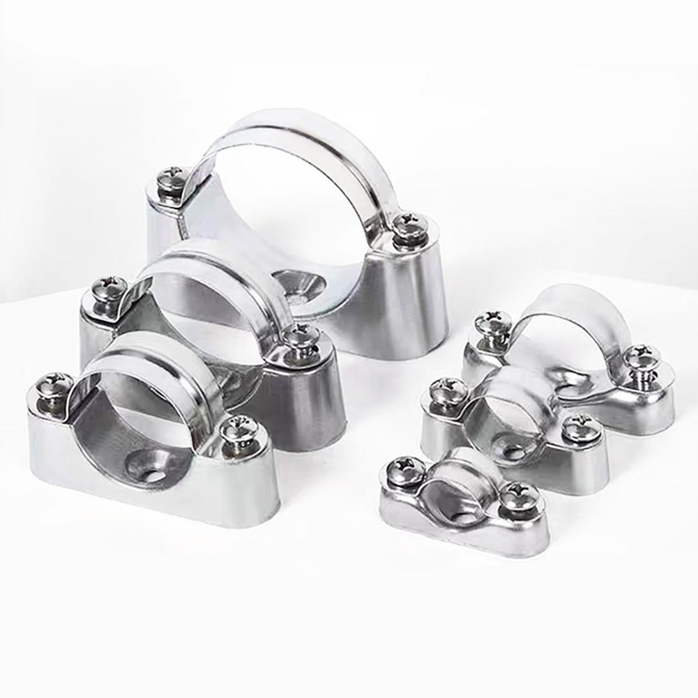 Aluminum Alloy Base 316 Stainless Steel Clamp Home Maintenance Aluminum Alloy Pipe Bracket Widely Used In Fixing