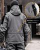 YKS JOOB Softshell Outdoor Cold Large Size S Men's Jacket, Fleece-Lined, Weather, Tactical, Water-Repellent, Windproof, Hooded, Gray, Size,
