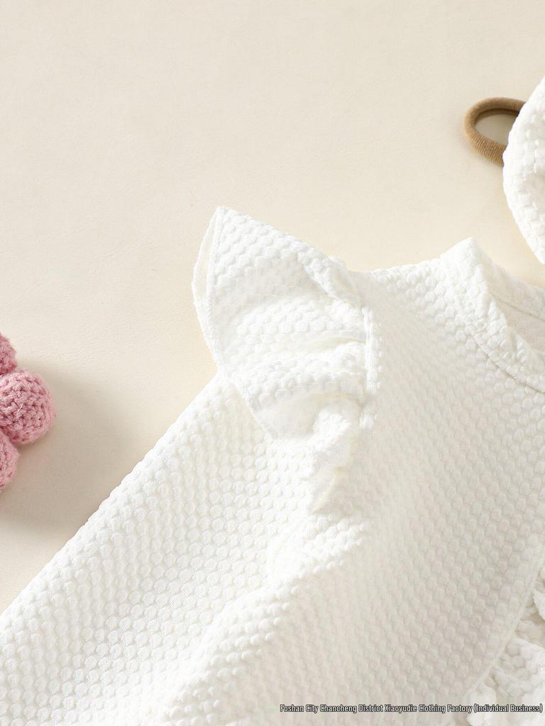 Bezrukávové šaty pre batoľatá dievčatá s kvetinovým patchworkom, sieťovanou sukňou s motýľmi a čelenkou