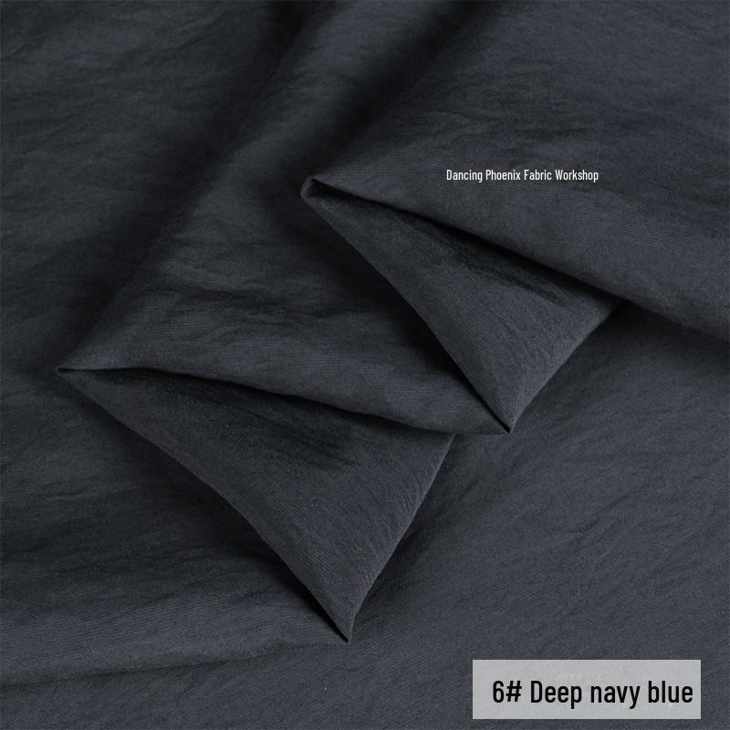 Retro Pískově Praná Matná Měděná Amoniaková Hedvábná Tkanina - Nepružný Mlhavě Mrazivý Materiál na Top/Sukni