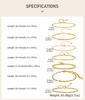 Stainless Steel Chain Bracelets Non Tarnish Dainty Ball Herringbone Bead Chain Stackable Bracelet Women's Party Jewelry