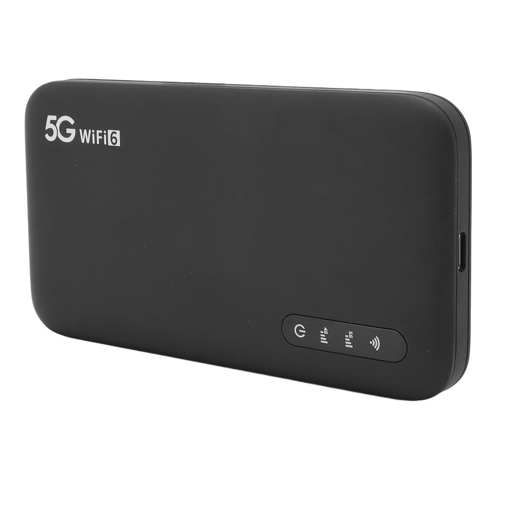 5G Mobile Hotspot WiFi 6 Portable Router with SIM Card Slot for Home and Travel Use Support 16 Devices 6100mAh Battery