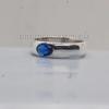 Oval Cut Blue Kunzite Gemstone 925 Sterling Silver Ring, Handmade Artisan Kunzite Band Ring Jewelry