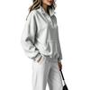 Women's Color Stand Collar Button Up Sweatshirt Fashion Casual Long Sleeve Top