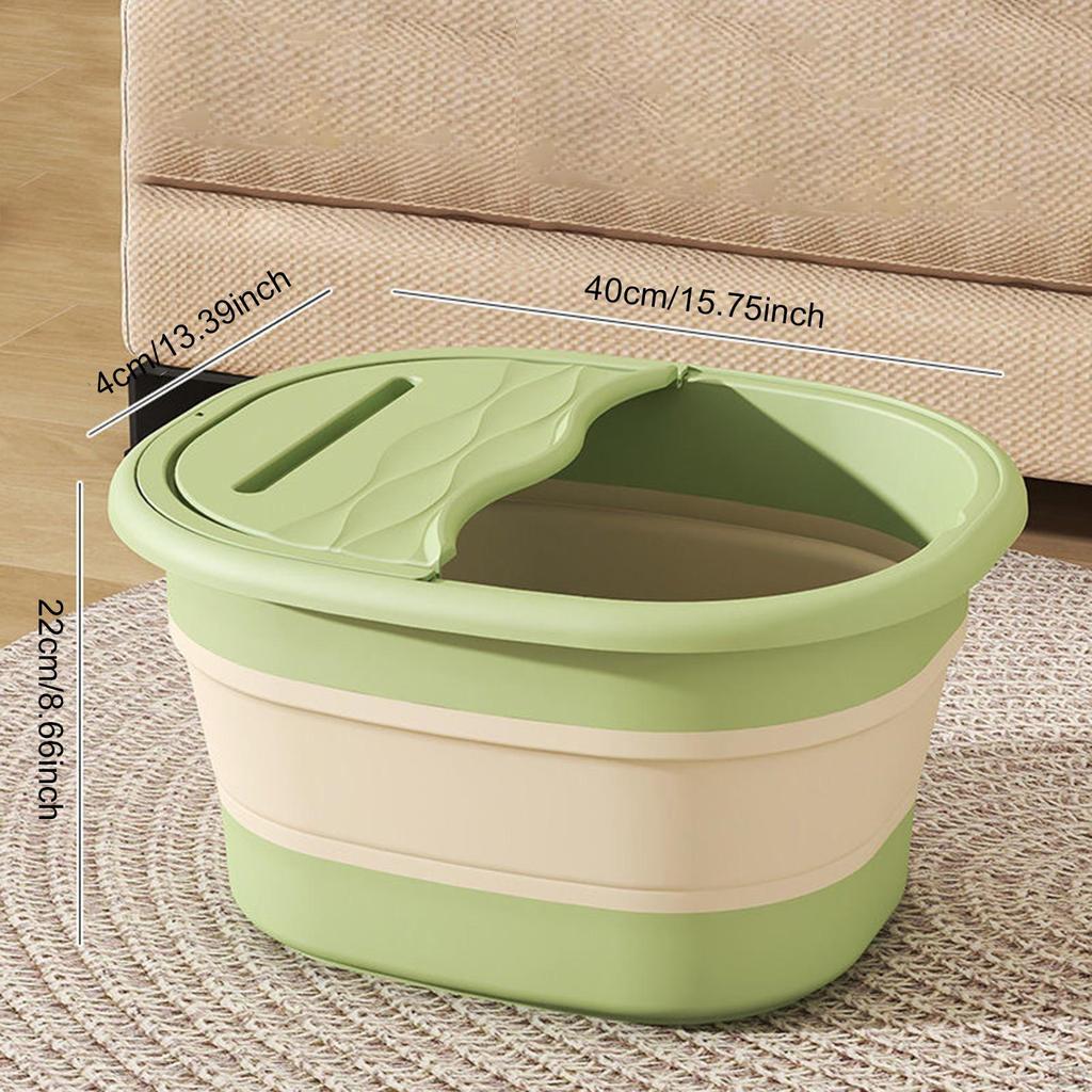 Kompaktes Fußbadbecken mit Faltbarem Design und Massagepunkten für Zuhause