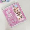 Korean Ins Cute 5.7X6.69Inch 4 Grid Idol Card Po Album Large Capacity Sticker Card Film Album Storage Book School Stationery Quality