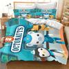 The Octonauts Barnacles 3D Printed Duvet Case Pillowcase Boy  Girl Bedding Set Twin Full Queen King Size for Bedroom Decor