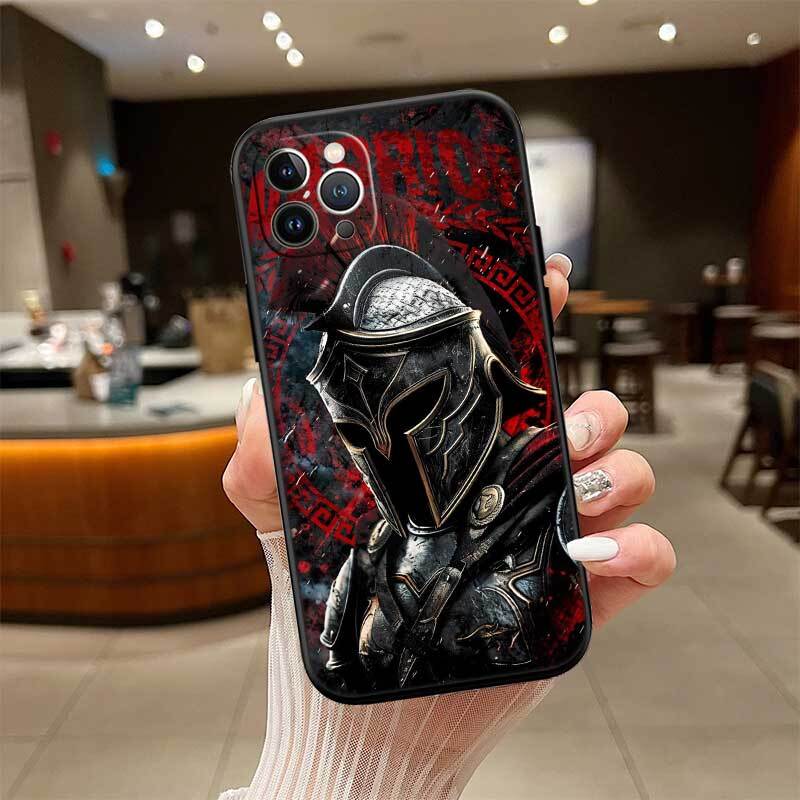 Spartan Warrior Shockproof Phone Case for iPhone 6 6s 7 8 11 12 13 14 15 16 17 16E XS Pro Max XR X SE Air