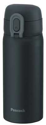 Peacock One Touch Mug Bottle Charcoal Gray 350ml Water Bottle Thermos HCH The-peacock Thermal/Cold AKT-35