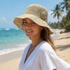French Style Straw Sun Hat Big Brim Sun Protection Cap Elegant Seaside Beach Cap  Lady