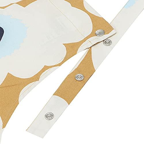 Marimekko Rasymatto Apron, Black and White with Polka Dots, Size 070692, Size 190, Length 84cm, Width 83cm [Parallel Import]