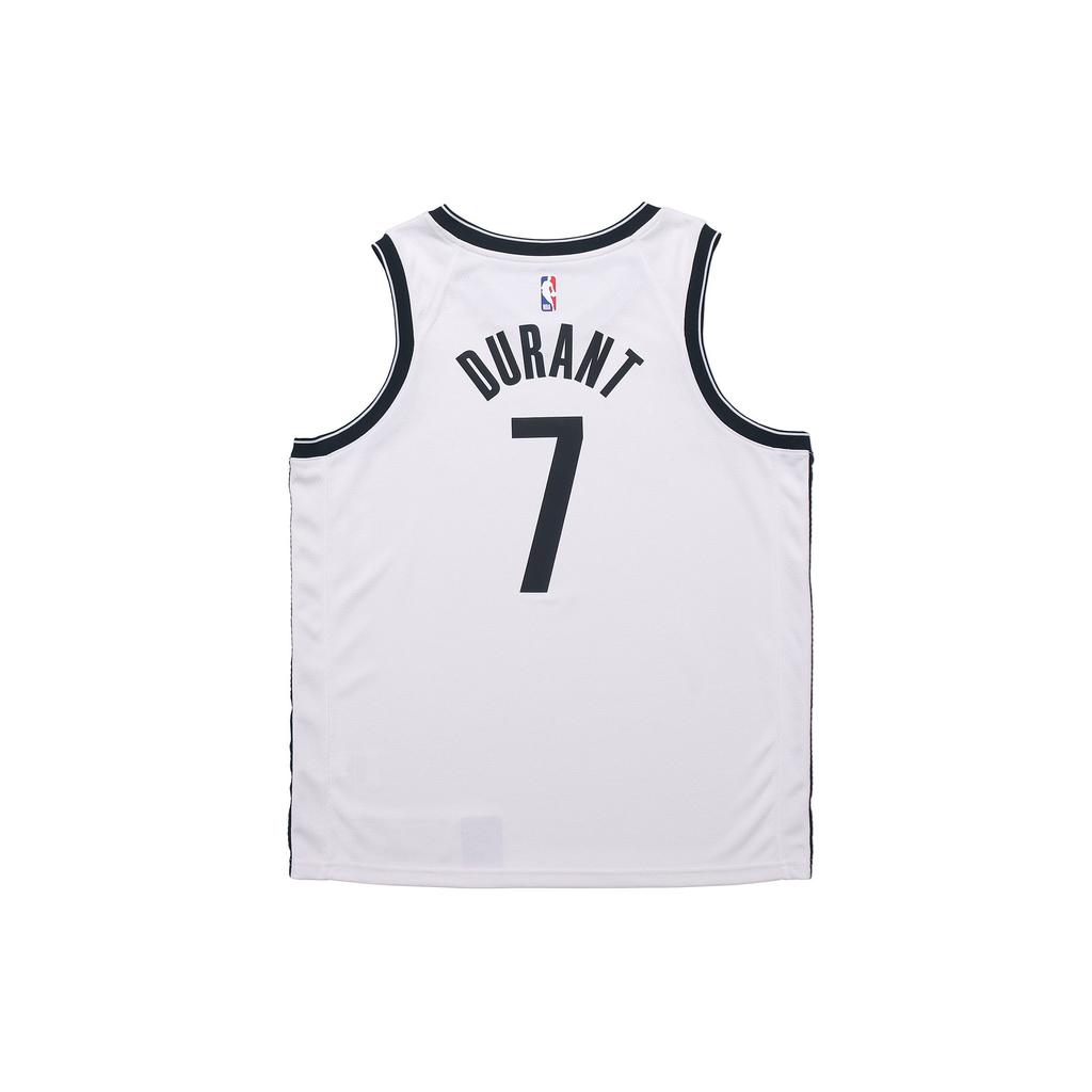 Nike Straight Fit Quick-Dry Basketball Jersey - Nets Kevin Durant No. 7 Men Jersey White 864401-103