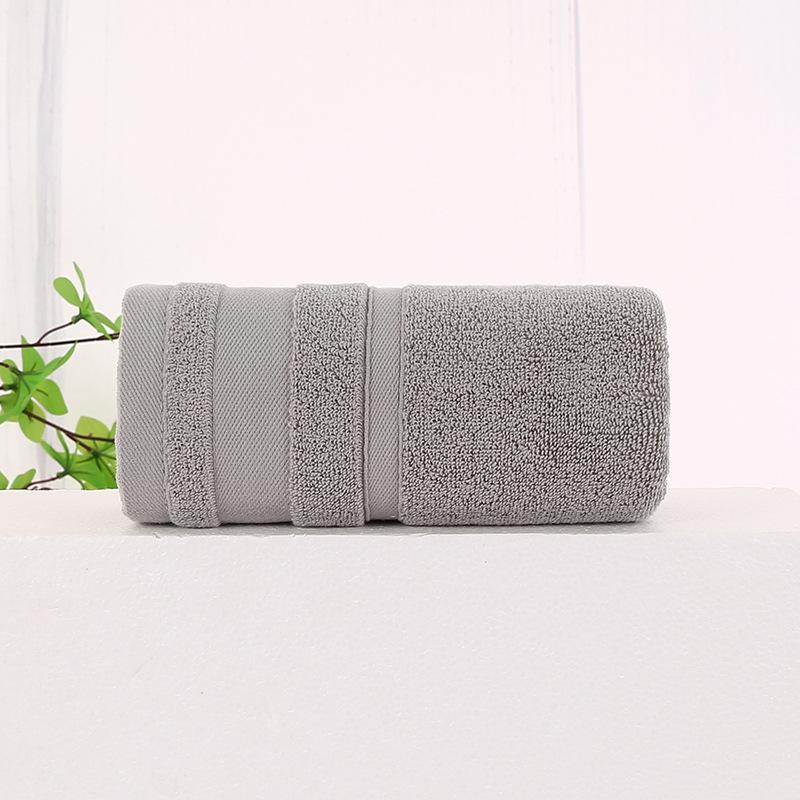 Pure Cotton Towel Plain Double Satin Face Wash Household Soft Dark Face Towel Men and Women Soft 32 Strands Towel