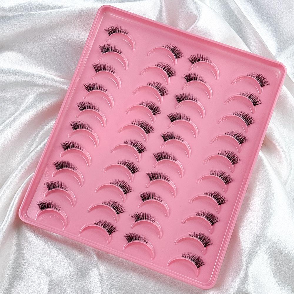 European and American fox oblique flying eyelashes half eyelashes curled chemical fiber twenty pairs of eyelashes false eyelashes