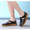 Women's Sandals Summer Comfortable Ankle Hollow Round Toe Sandals Female Soft Beach Sole Shoes Plus Size Zapatillas De Deporte