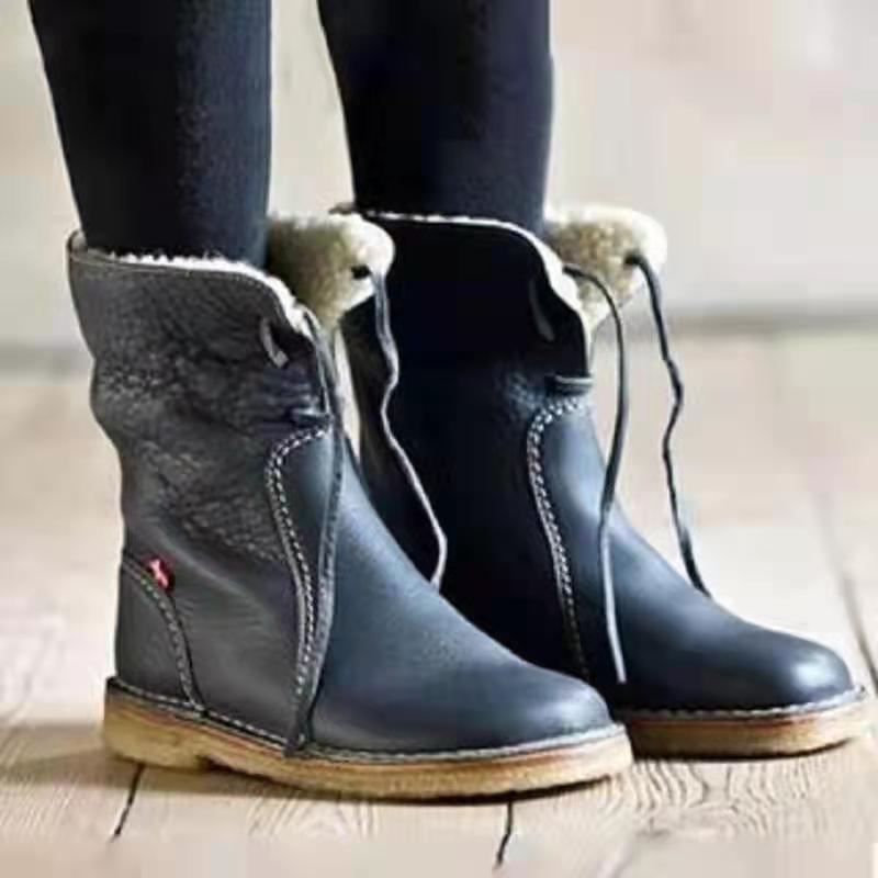 Snow Boots Winter New Size Medium Boots Women's Large Cotton Martin Boots Women's