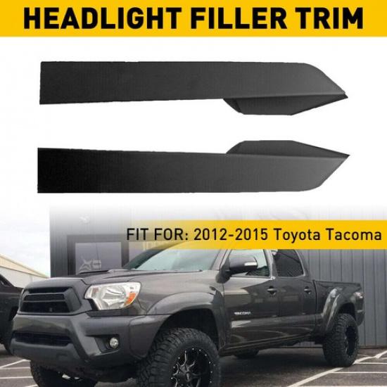 For 2012-2015 Toyota Tacoma Headlight Filler Trim Cover Right & Left TO1088118