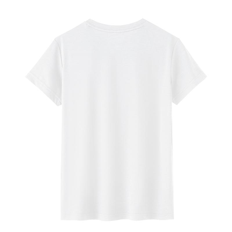 Li-Ning Solid Color Logo Round Neck Short Sleeve Regular T-Shirt Men Tops White ATST641-2