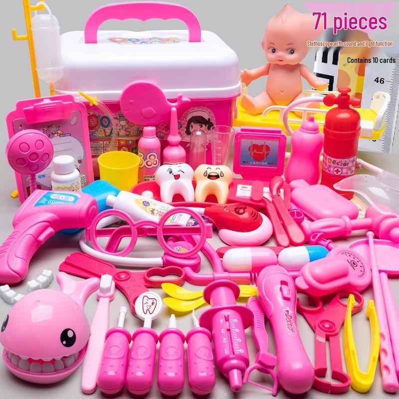 

Детский медицинский набор для ролевых игр с костюмом и ящиком для инструментов