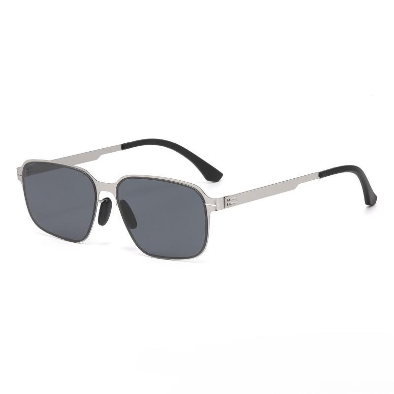 Unisex New Metal Square Frame UV400 Sunglasses Stylish Retro Ultra-Lightweight Eyewear Outdoor Sports Travel Anti-UV Sun Glasses