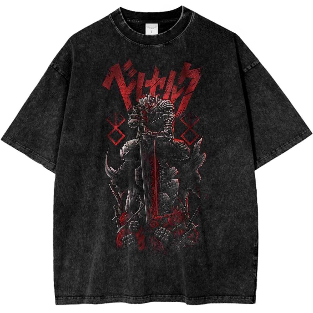 

Berserk Guts Anime Vintage T-Shirt – Mens Graphic Tee for Fans Men s 2026 Summer Fashion Oversize Street Harajuku Y2K Clothing XXXL