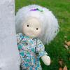 BlissfulPixie Waldorf Handmade Kaja Cute Plush Girl Perfect for Kids Doll, Doll, 30cm, Soft, Doll,