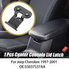 Center Console Armrest Lid Latch for Jeep Cherokee 1997-2001 55037537AA Black Glove Box Handle