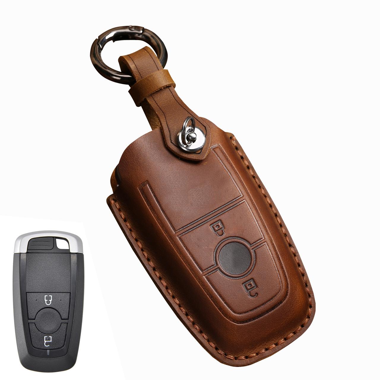 Suitable for Lincoln Ford Key Set Raptor Pickup Explorer Path Shaker Mondeo Edge Cowhide Cowhide Material